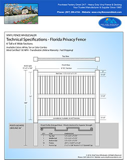 Florida privacy fence