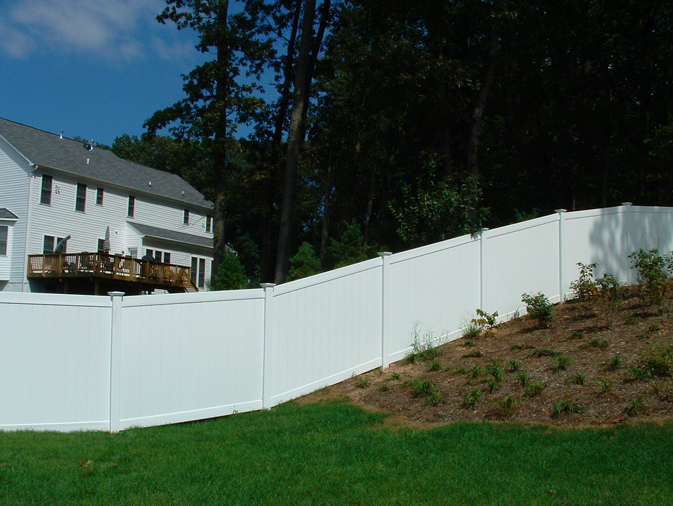 How To Build A Fence On A Slope Vinyl Fence Wholesaler
