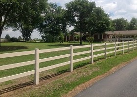 post and rail vinyl horse fence